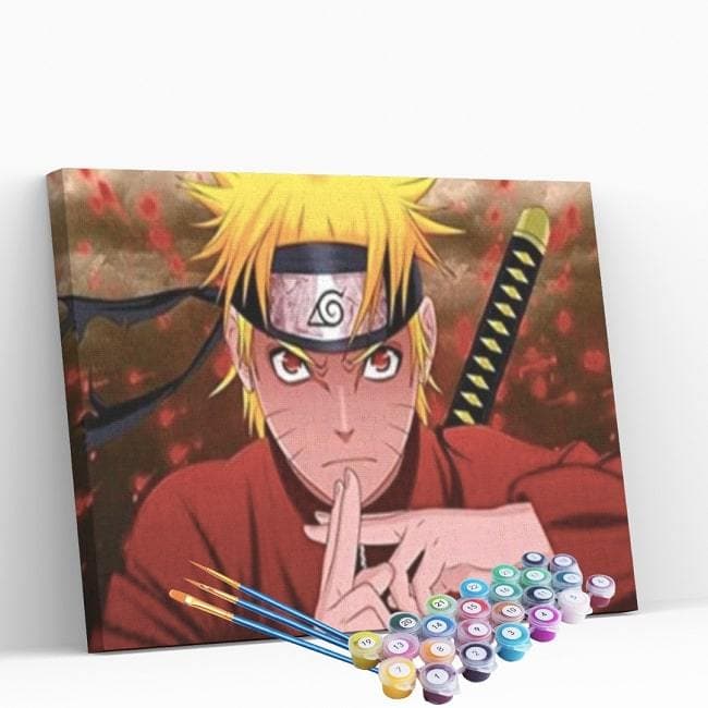 Kit Completo - Pintura em Diamantes - Naruto