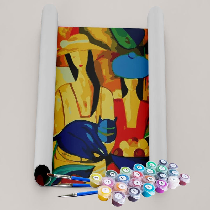 Kit Pintura Terapêutica - Mulheres Abstrata Picasso
