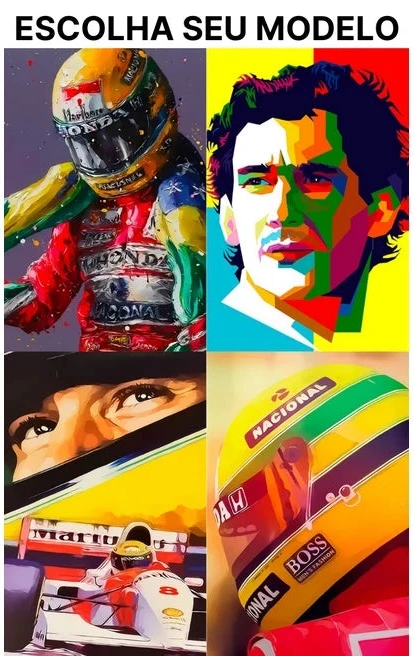 Pintura Numerada - Ayrton Senna