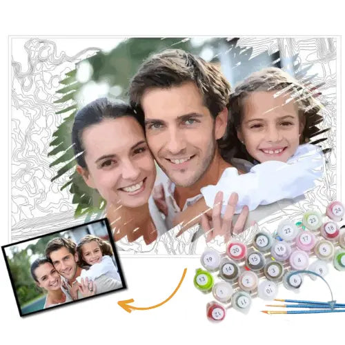 Pintura Numerada  Personalizada - KIT PERSONALIZADO