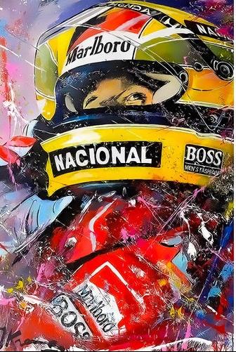 Pintura Numerada - Ayrton Senna