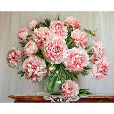 Kit pintura numerada - Rosa