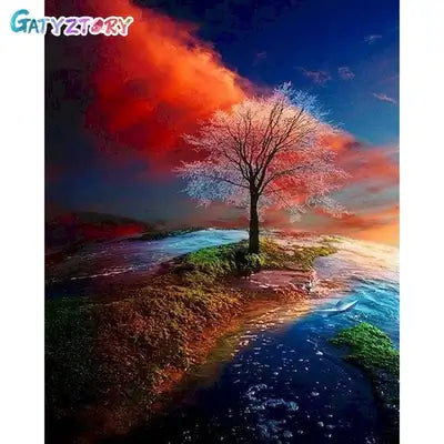 Kit pintura numerada  - Arvore