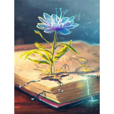 Kit pintura numerada - Rosa no livro