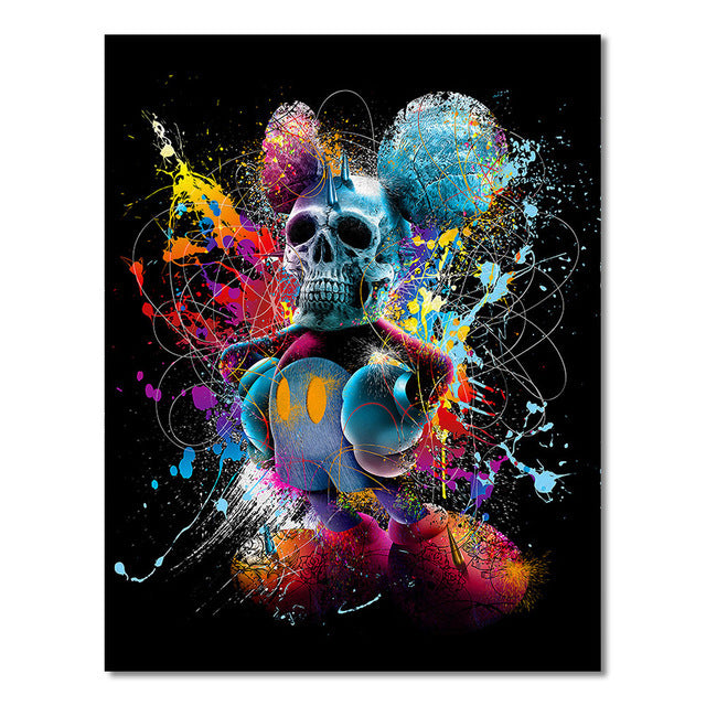 Kit pintura numerada - Punk Caveira