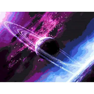 Kit pintura terapêutica numerada - galaxia