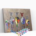 Kit pintura numerada - Zebras bunda