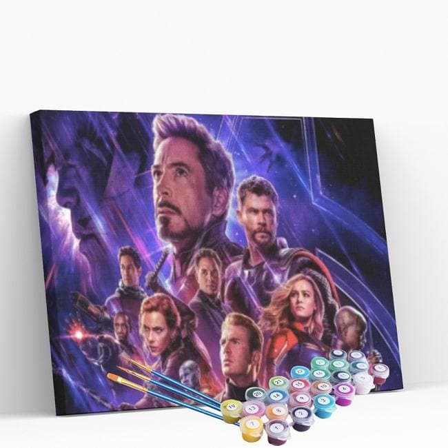 Kit pintura numerada - Vingadores/Avengers Marvel 1