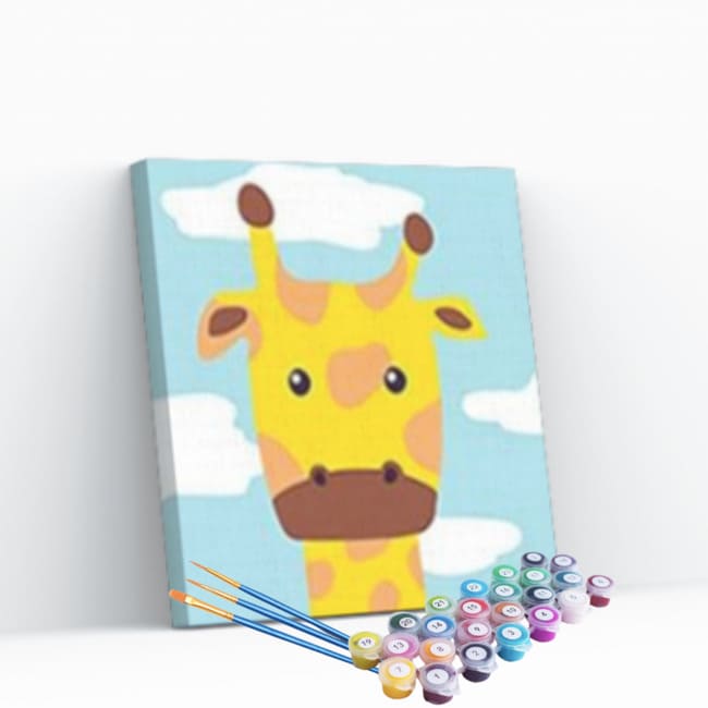 Kit pintura numerada - Girafa infantil