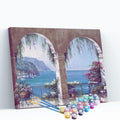 Kit pintura numerada - Vista do mar