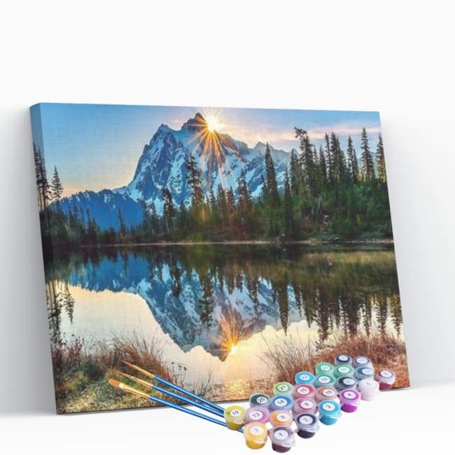 Kit pintura numerada - Montanhas