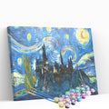 Kit pintura numerada - Noite estrelada castelo Van Gogh