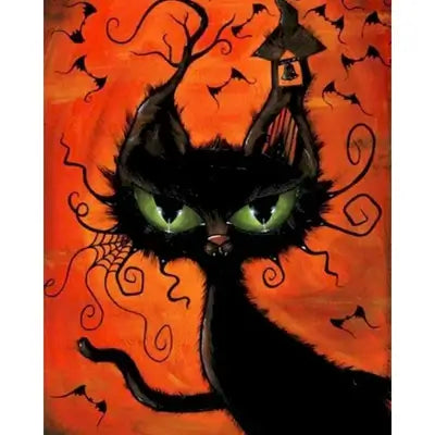 Kit pintura numerada - gato black