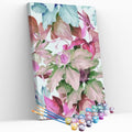 Kit pintura numerada - Flores coloridas