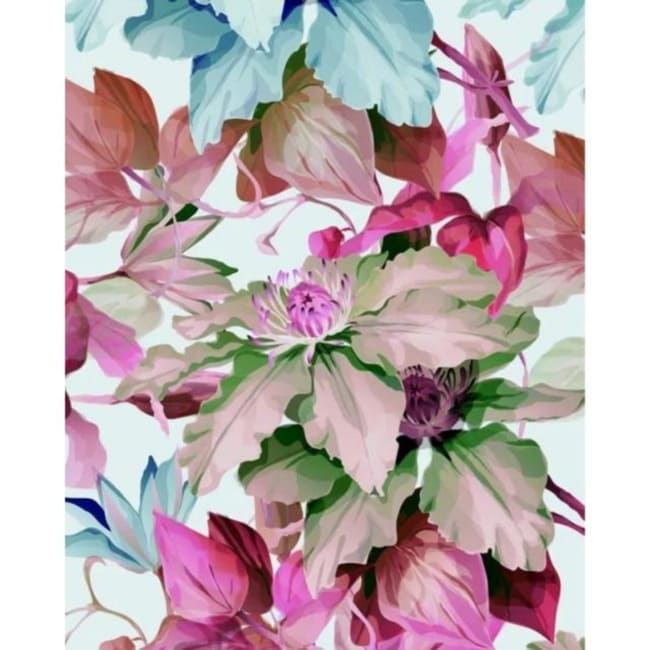 Kit pintura numerada - Flores coloridas