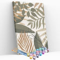 Kit pintura numerada - Folhas atemporais 1
