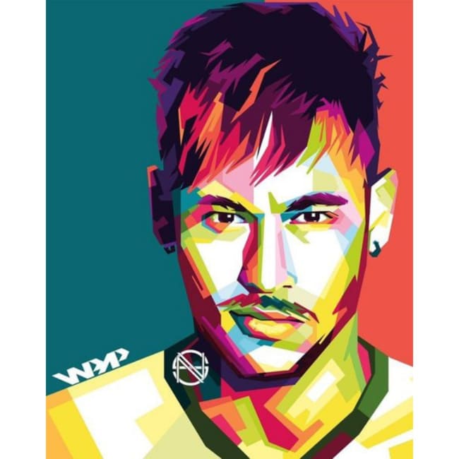 Kit pintura numerada terapêutica - Neymar