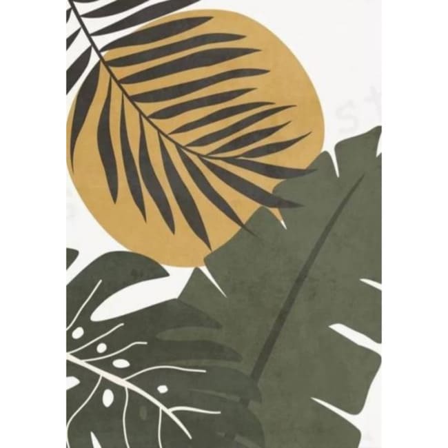 Kit pintura numerada - Folhas atemporais 5