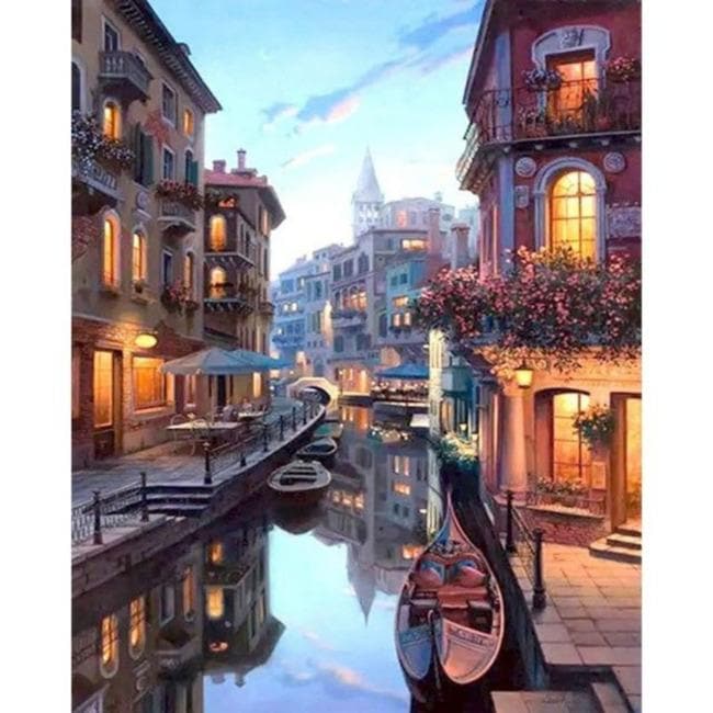 Kit pintura numerada - Canais de Veneza