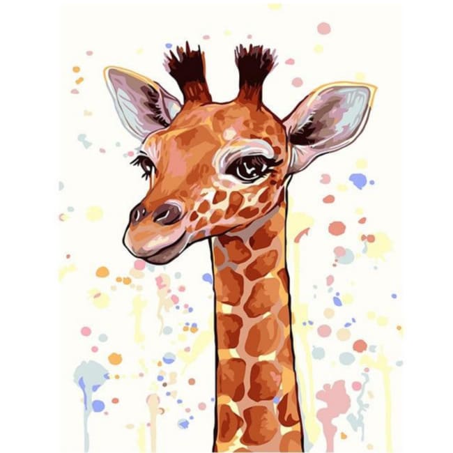 Kit pintura numerada - Girafa