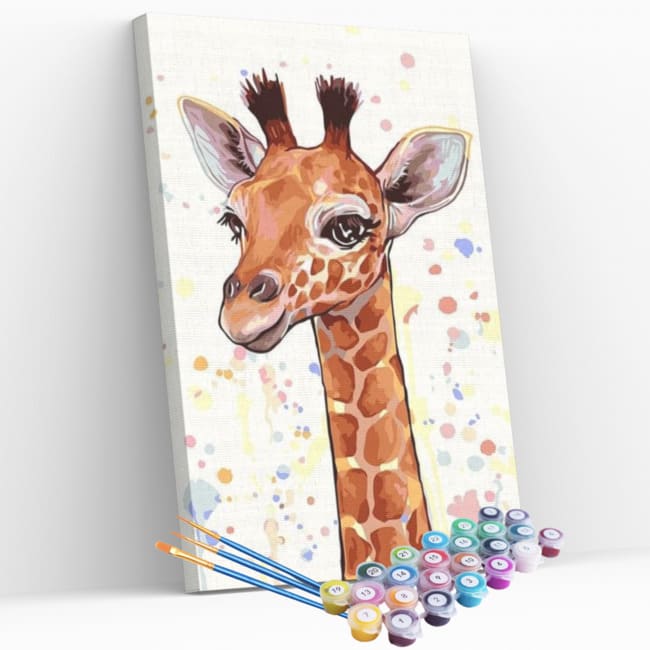 Kit pintura numerada - Girafa