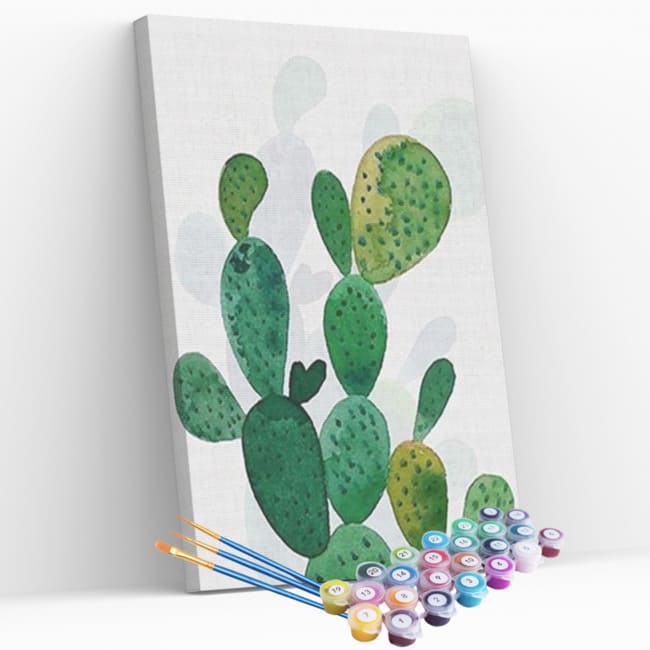 Kit pintura numerada  - Cacto