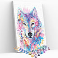 Kit pintura numerada  - Lobo psicodélico