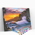 Kit pintura numerada - Ondas no mar