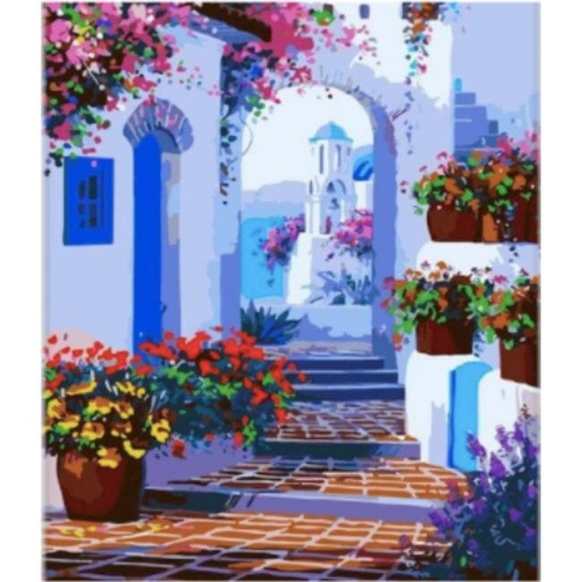 Kit pintura numerada  - Escadaria Grécia