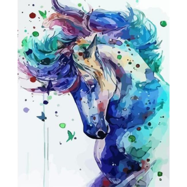 Kit pintura numerada - Cavalo psicodélico
