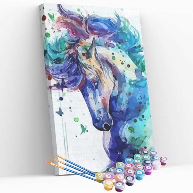 Kit pintura numerada - Cavalo psicodélico