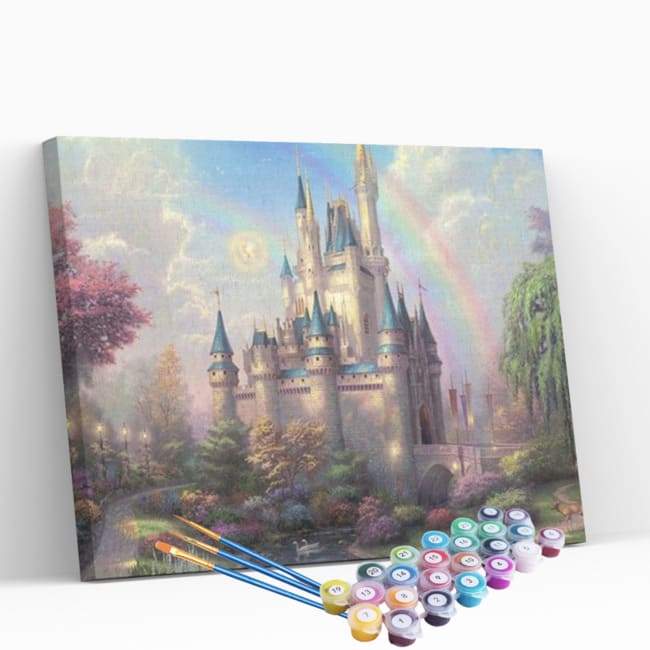 Kit pintura numerada  - Castelo encantado