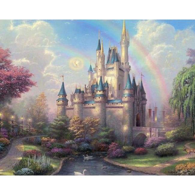 Kit pintura numerada  - Castelo encantado