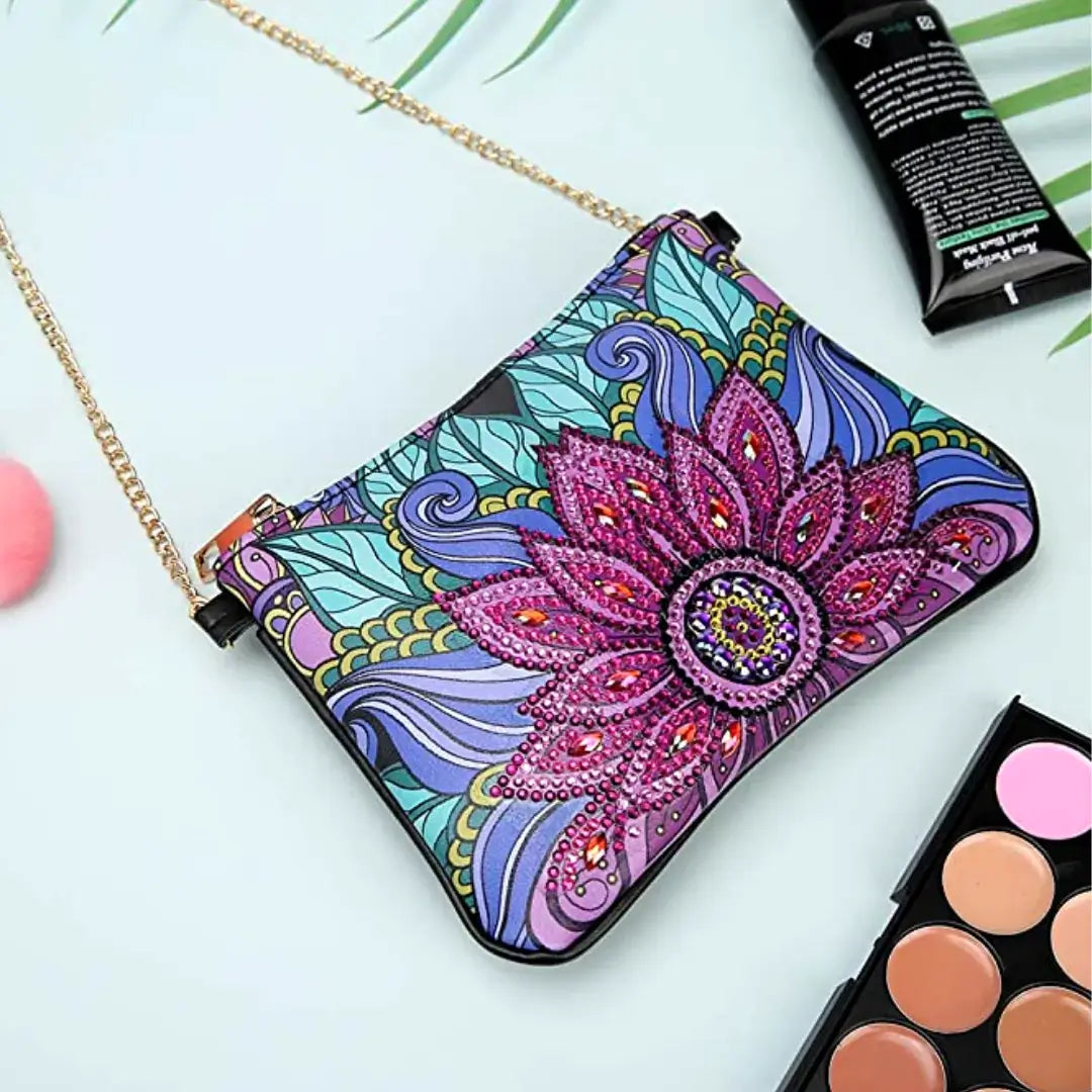 Bolsa de pintura de diamante faça você mesmo Lotus