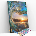 Kit pintura numerada - Onda no mar