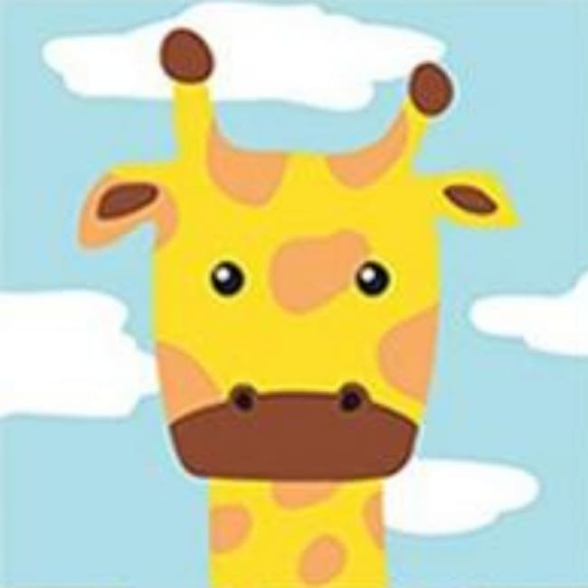 Kit pintura numerada - Girafa infantil
