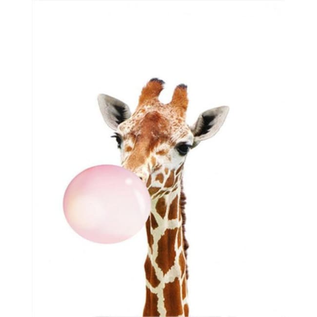 Kit pintura numerada - Girafa chiclete