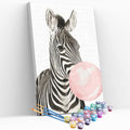 Kit pintura numerada - Zebra chiclete