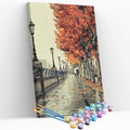Kit pintura numerada  - Calçada e flores