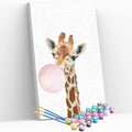 Kit pintura numerada - Girafa chiclete