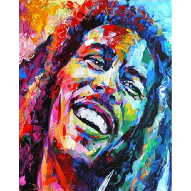 Kit pintura numerada terapêutica - Bob Marley