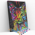 Kit pintura numerada - Gato coração