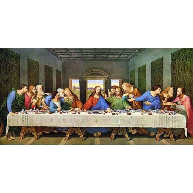 Kit pintura numerada - Santa ceia
