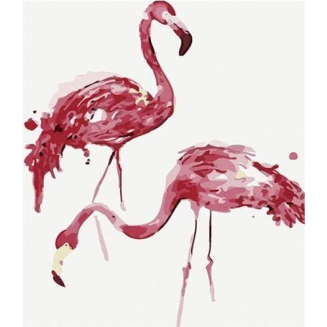 Kit pintura numerada terapêutica - Flamingos