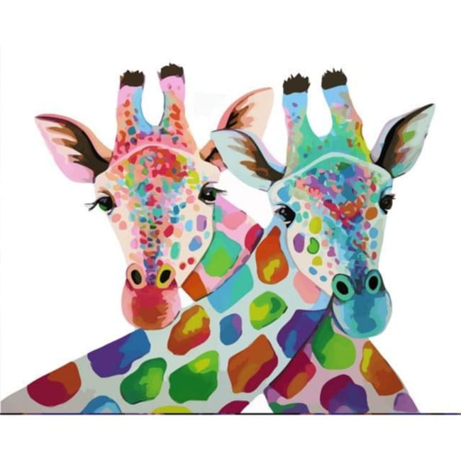 Kit pintura numerada - Girafas