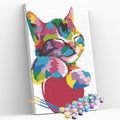 Kit pintura numerada - Gato amoroso