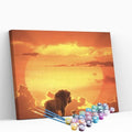Kit pintura numerada - Rei Leão céu