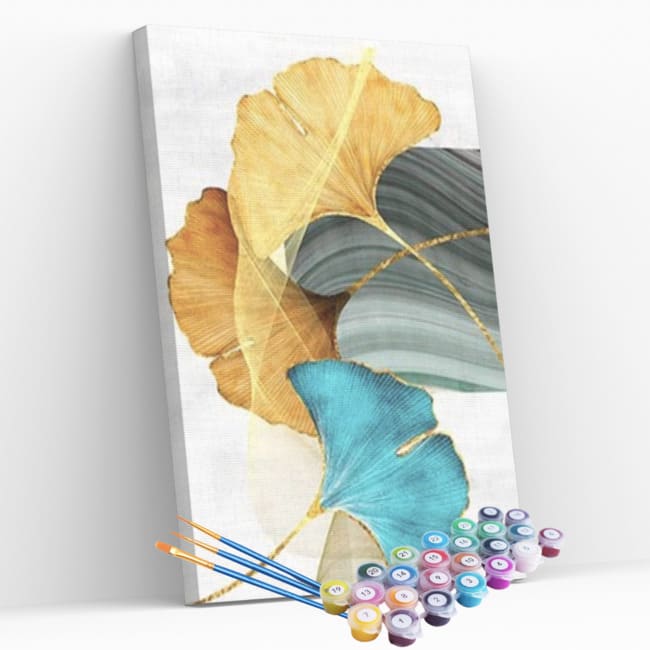 Kit pintura numerada - Flores abstratas 1