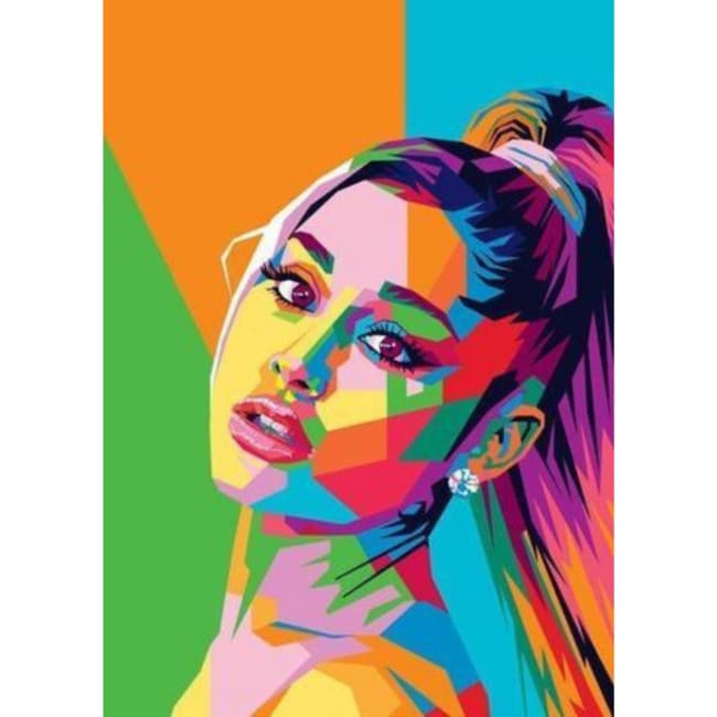 Kit pintura numerada  - Ariana Grande desenho