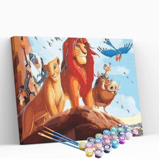 Kit pintura numerada - Rei Leão
